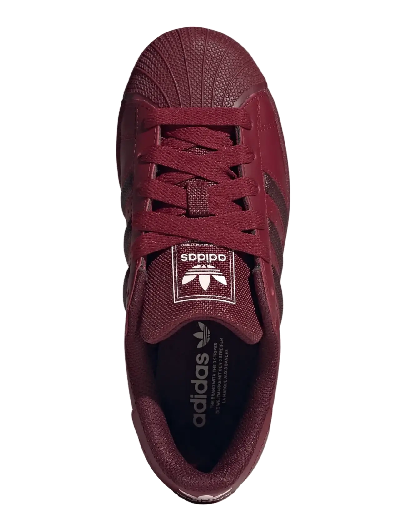 adidas Originals - SUPERSTAR II J - lave sneakers - cburgu/maroon/crewht - 4