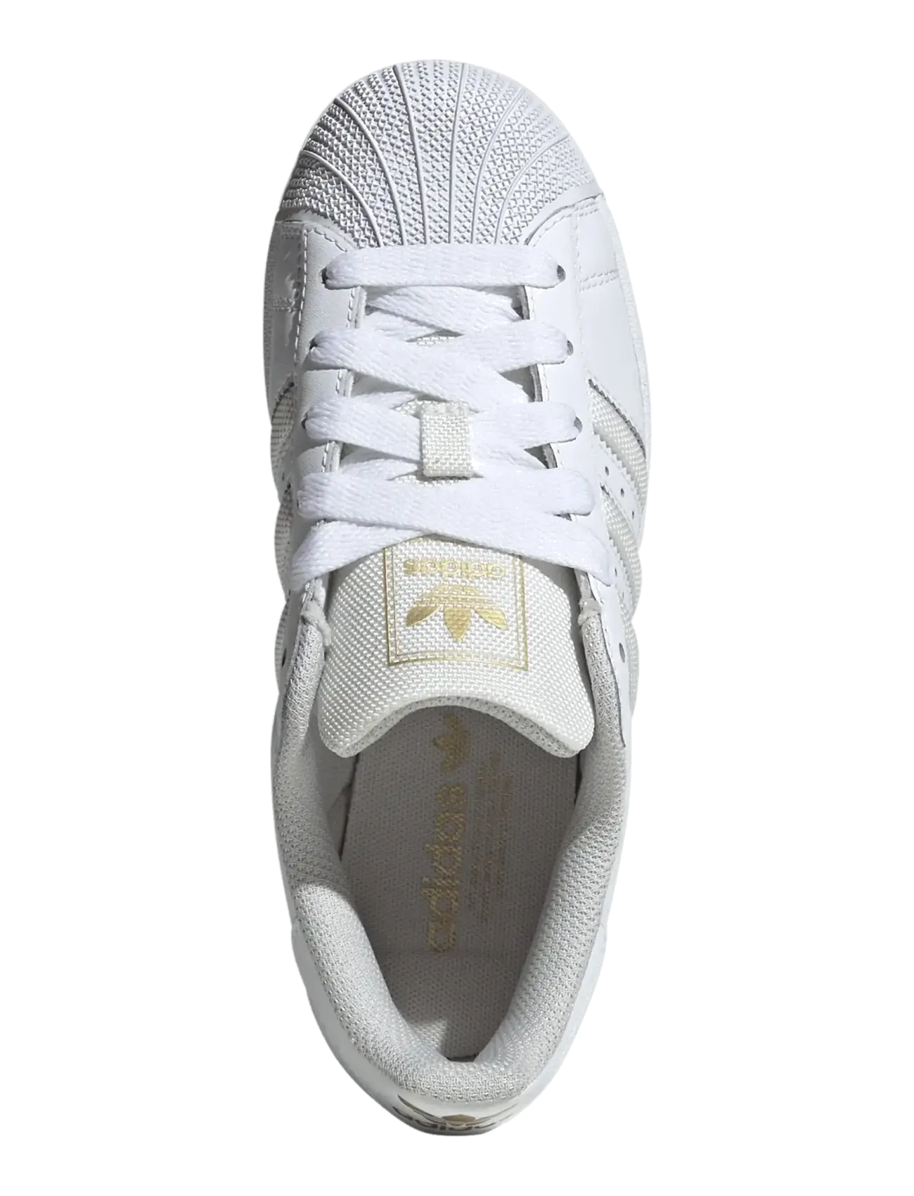 adidas Originals - SUPERSTAR II J - lave sneakers - ftwwht/greone/goldmt - 4