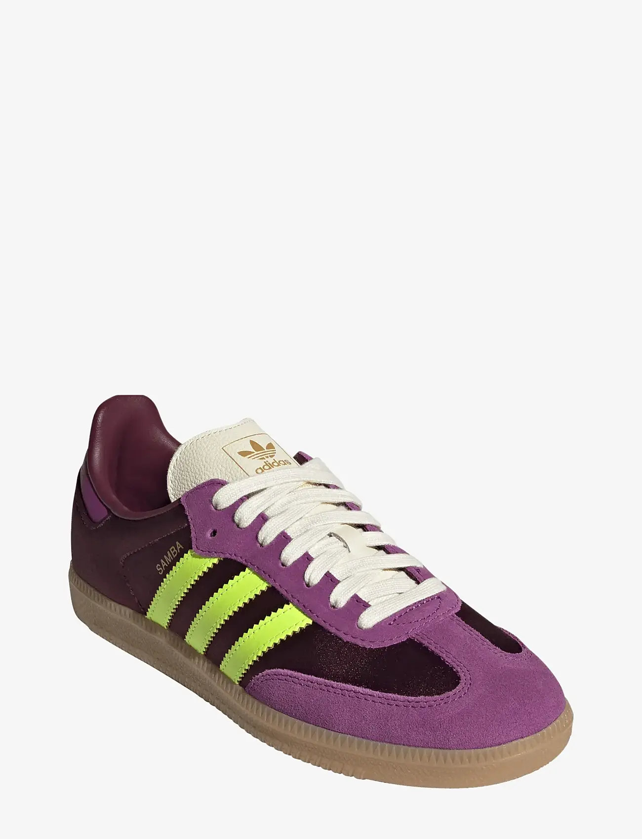 adidas Originals - SAMBA OG W - låga sneakers - maroon/ricmau/gum3 - 0