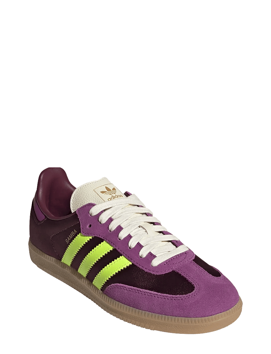 adidas Originals - SAMBA OG W - niedrige sneakers - maroon/ricmau/gum3 - 0