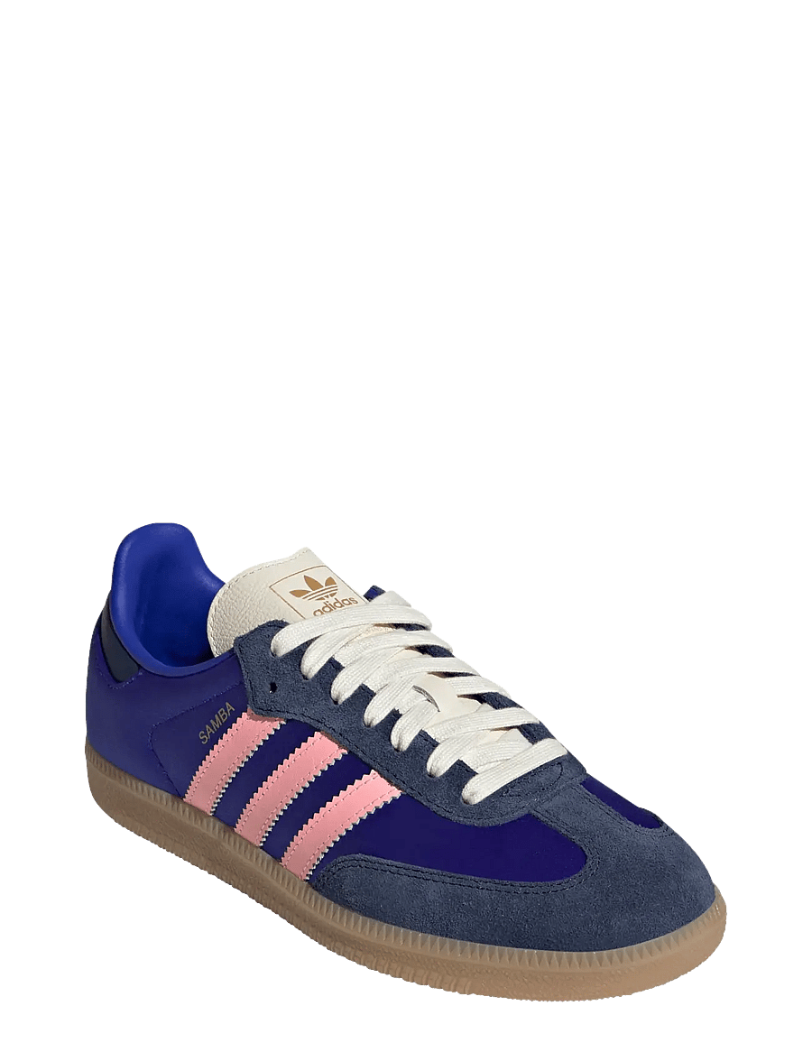 adidas Originals - SAMBA OG W - niedrige sneakers - lucblu/nindig/gum3 - 0
