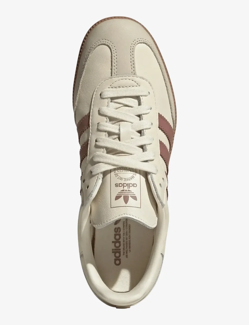 adidas Originals - SAMBA OG W - låga sneakers - crewht/wonwhi/warcla - 4