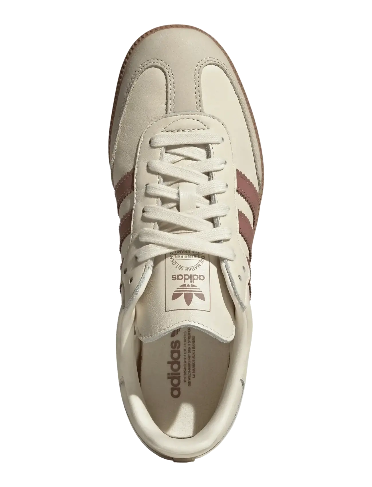adidas Originals - SAMBA OG W - matalavartiset tennarit - crewht/wonwhi/warcla - 4
