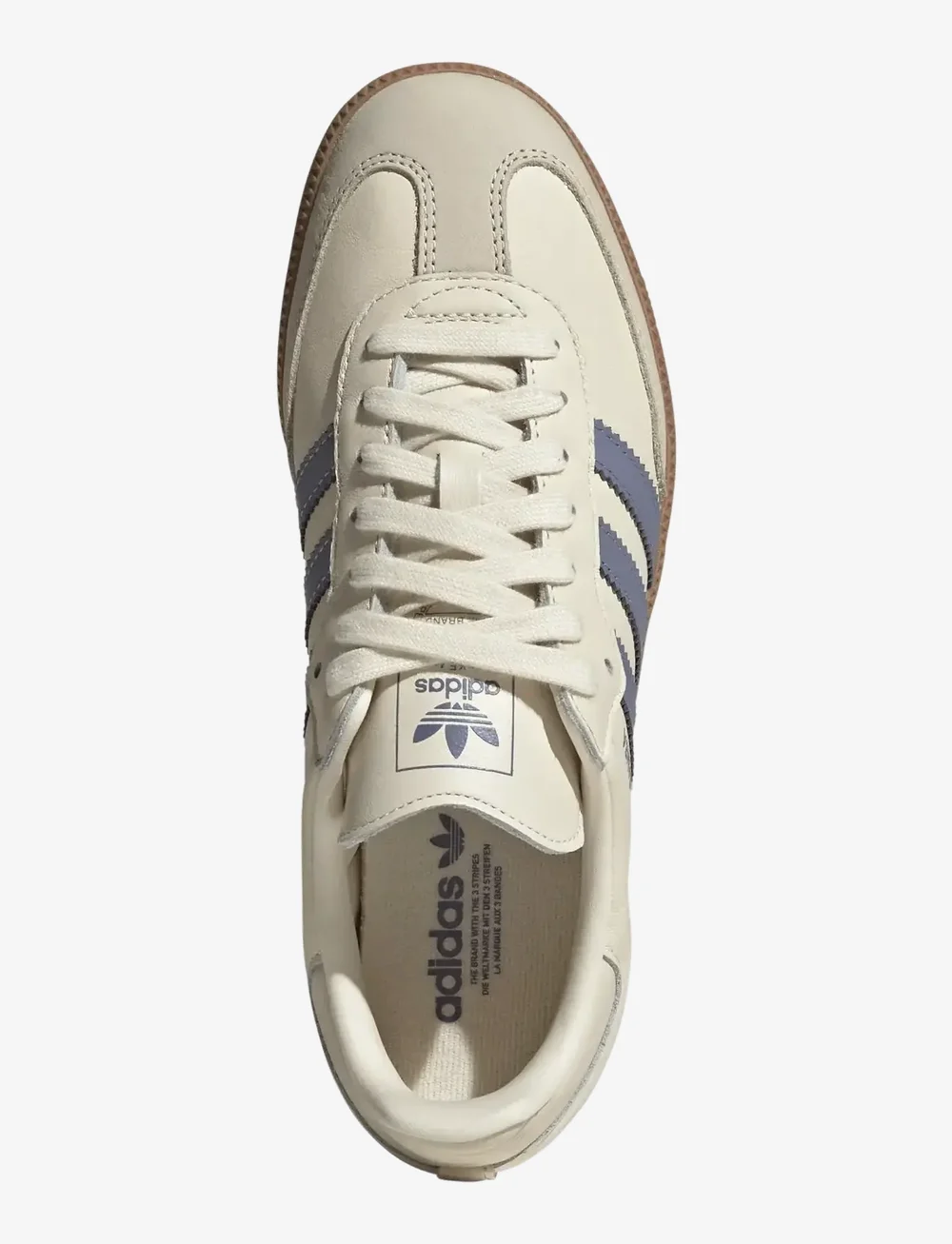 adidas Originals - SAMBA OG W - låga sneakers - crewht/silvio/gum3 - 4