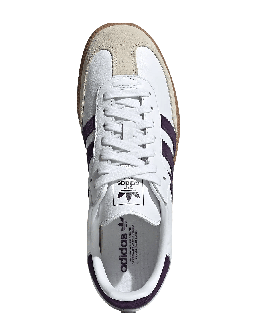 adidas Originals - SAMBA OG W - niedrige sneakers - clowhi/alumin/aurplu - 4