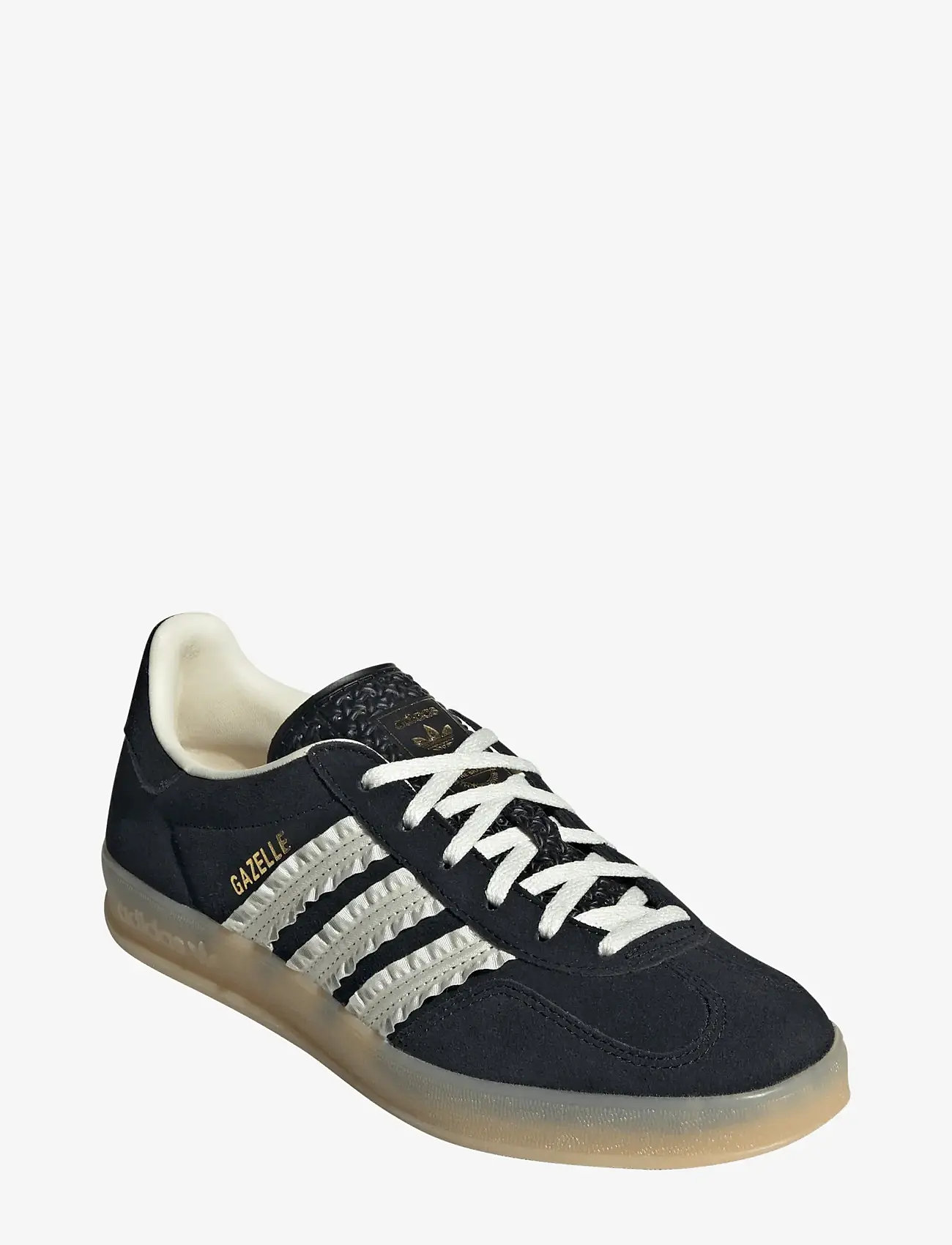 adidas Originals - GAZELLE INDOOR W - low top sneakers - cblack/crewht/gum3 - 0