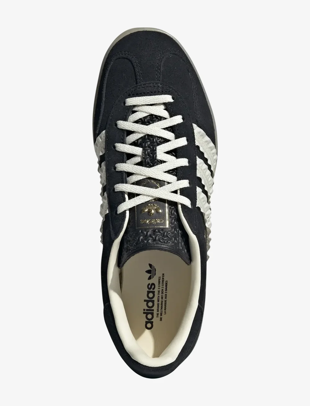 adidas Originals - GAZELLE INDOOR W - tennised - cblack/crewht/gum3 - 4