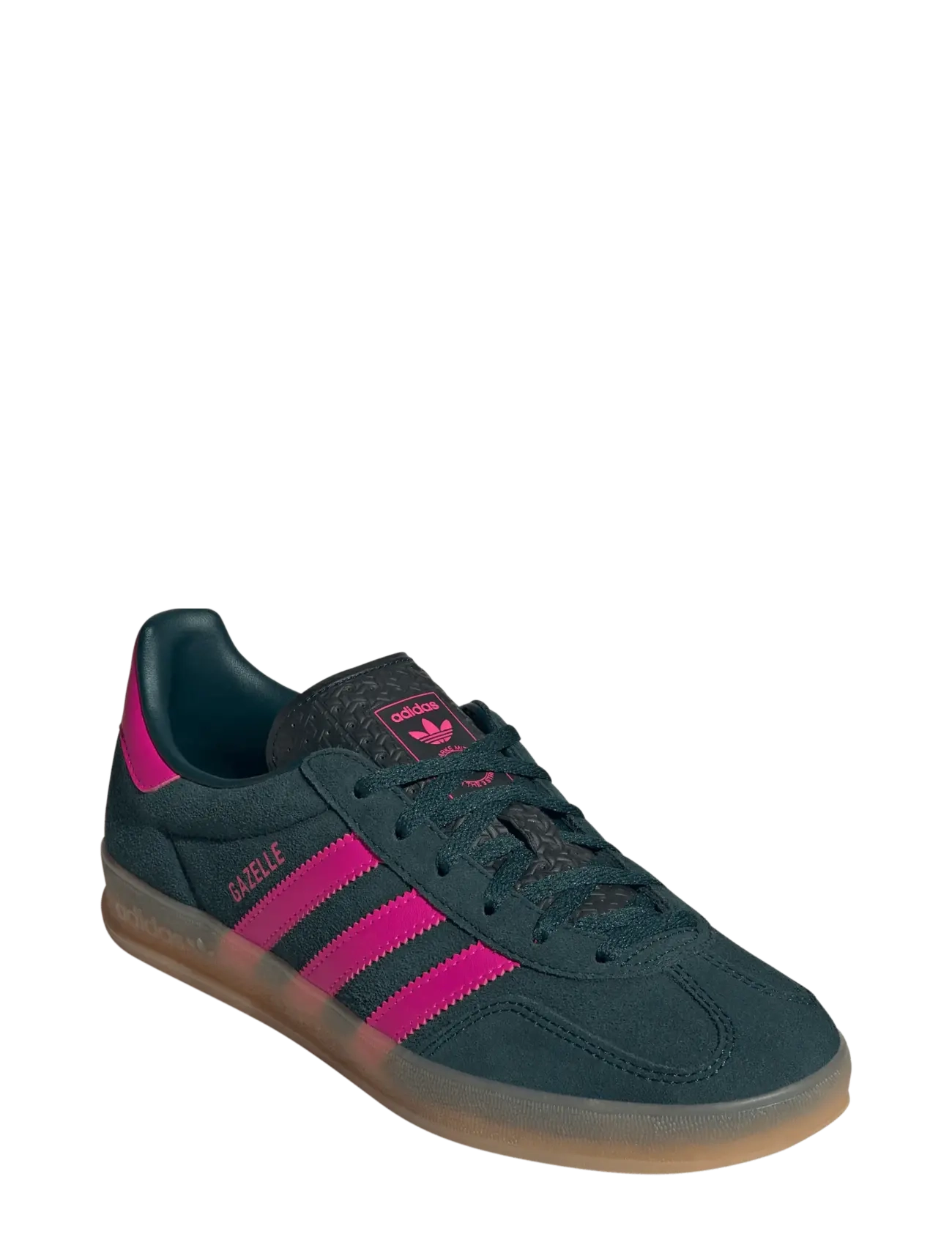 adidas Originals GAZELLE INDOOR W - adidas - AURIVY/SHOPNK/GUM3 / green