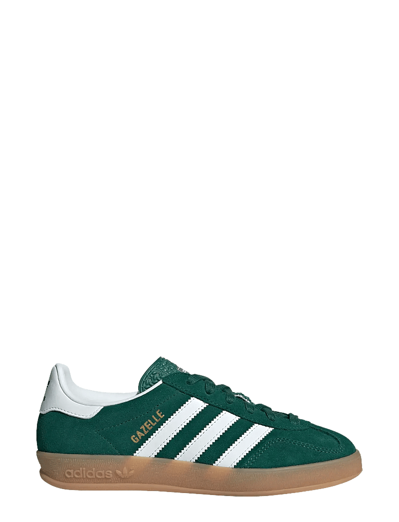 adidas Originals - GAZELLE INDOOR J - låga sneakers - cgreen/ftwwht/gum2 - 1