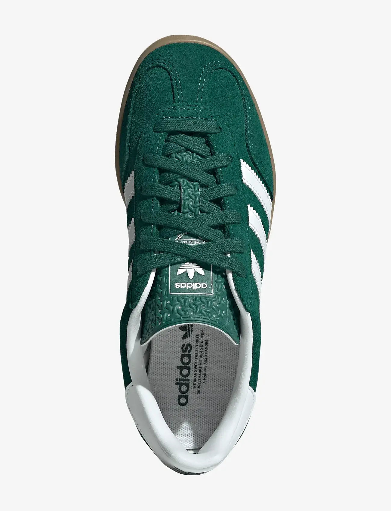 adidas Originals - GAZELLE INDOOR J - matalavartiset tennarit - cgreen/ftwwht/gum2 - 4