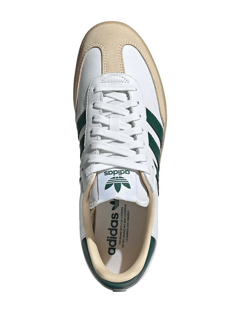 adidas Originals - SAMBA OG - låga sneakers - ftwwht/cgreen/gum3 - 4