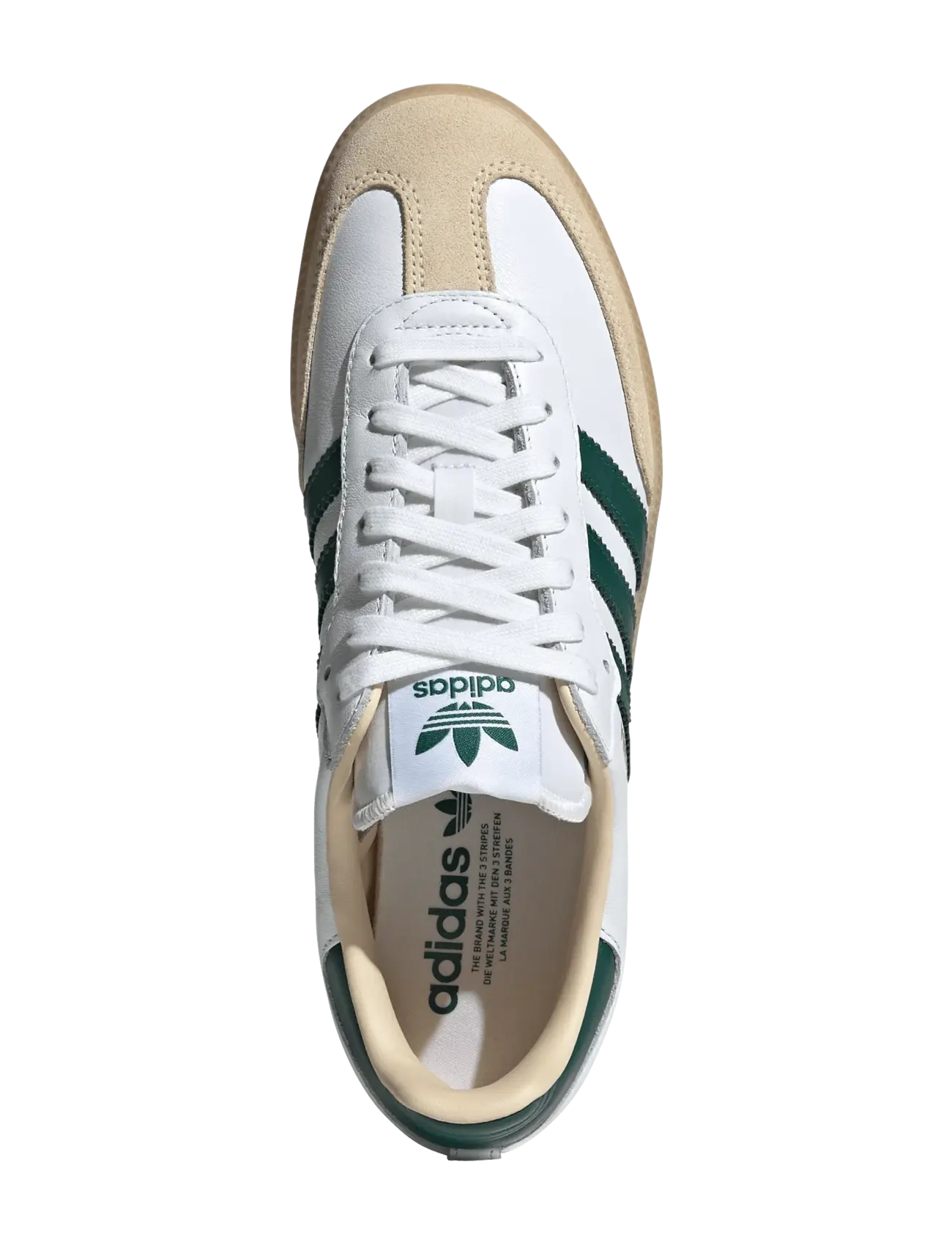 adidas Originals - SAMBA OG - lave sneakers - ftwwht/cgreen/gum3 - 4