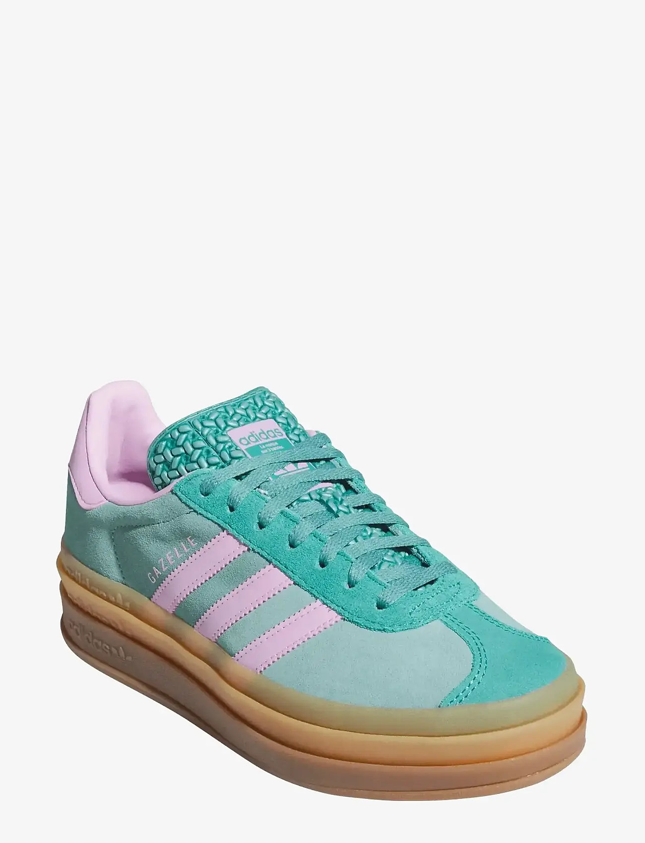 adidas Originals - GAZELLE BOLD W - low top sneakers - powtea/blilil/purtea - 0
