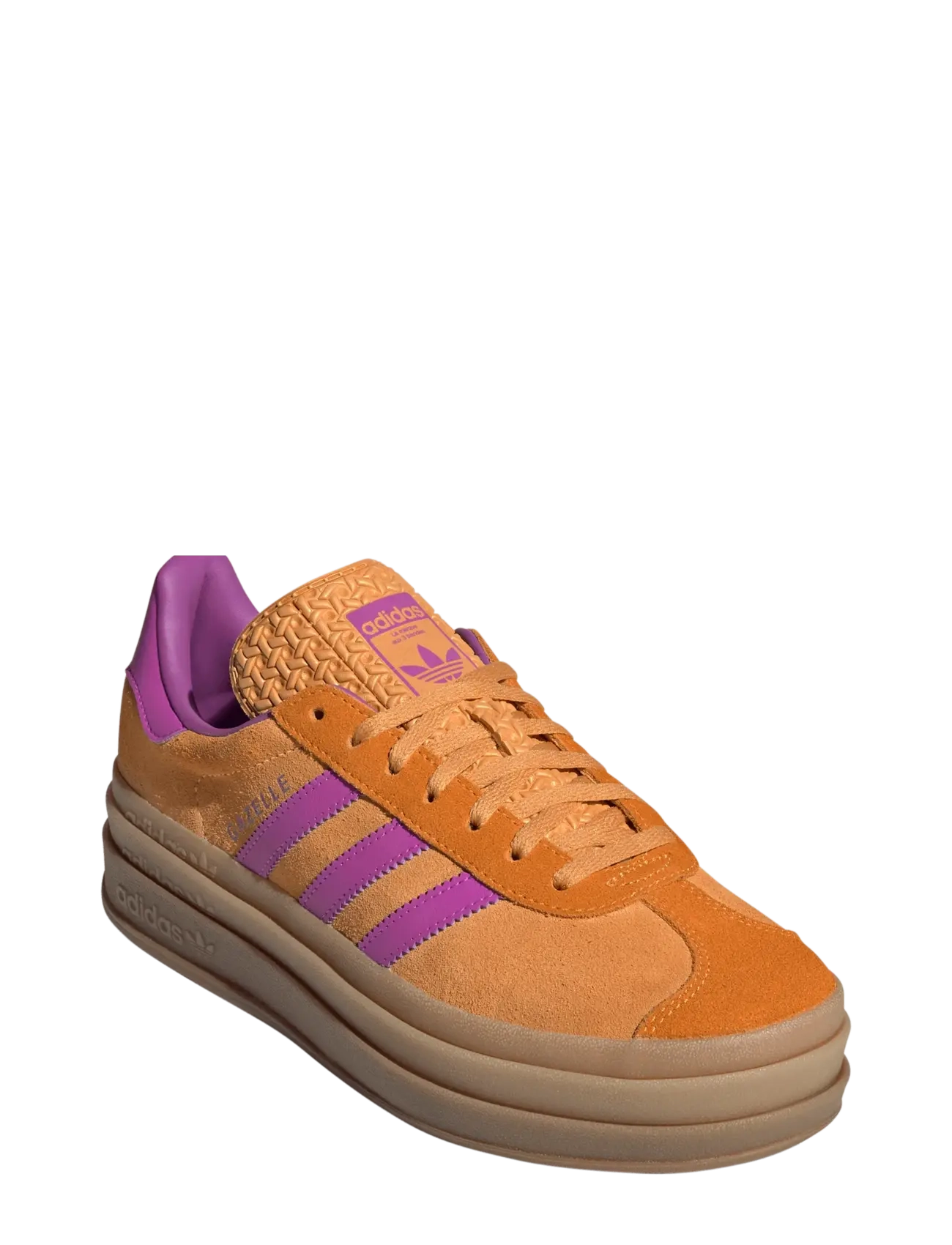 adidas Originals GAZELLE BOLD W - adidas - FLAORA/PURBUR/CREORA / orange