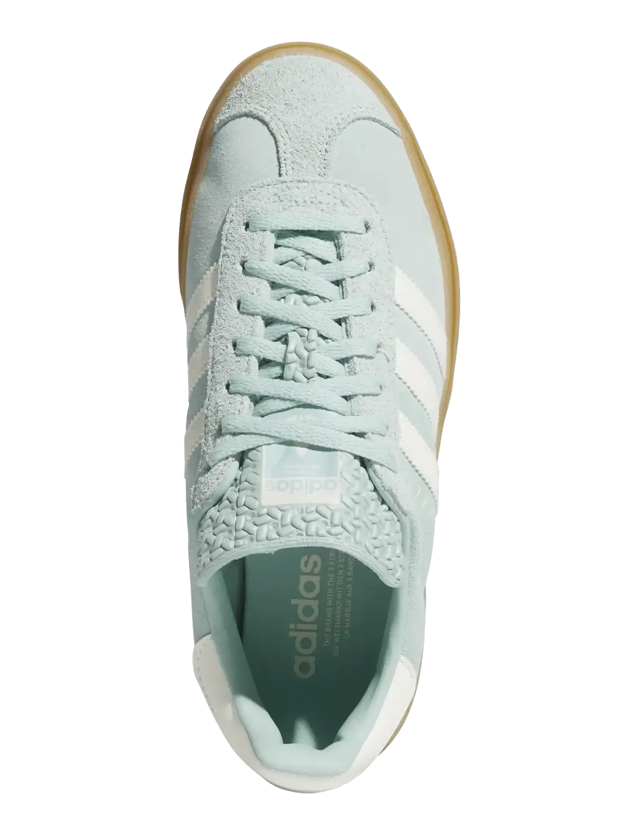 adidas Originals - GAZELLE BOLD W - lágir strigaskór - ashgrn/owhite/gum2 - 4