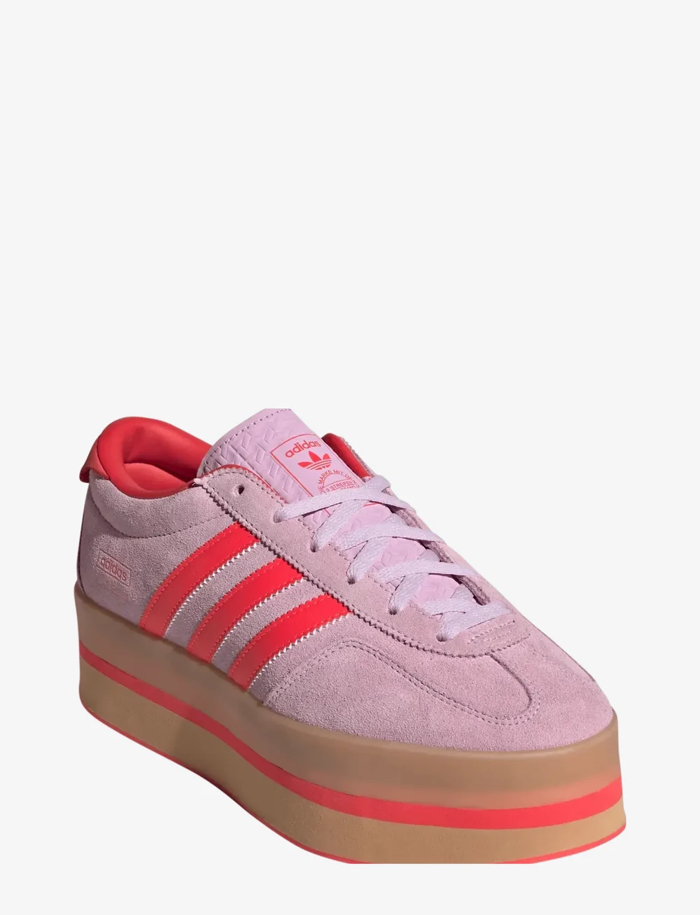 adidas Originals - GAZELLE STACK W - lave sneakers - blilil/lucred/gum3 - 0