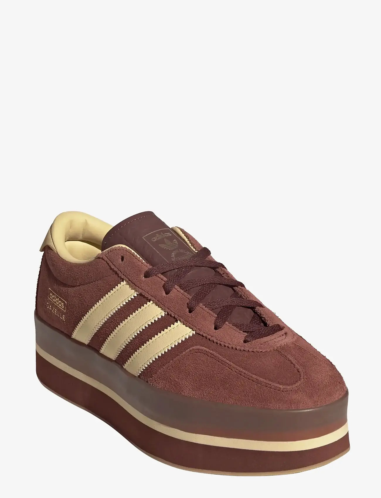 adidas Originals - GAZELLE STACK W - low top sneakers - foxbrn/orgtin/gum3 - 0