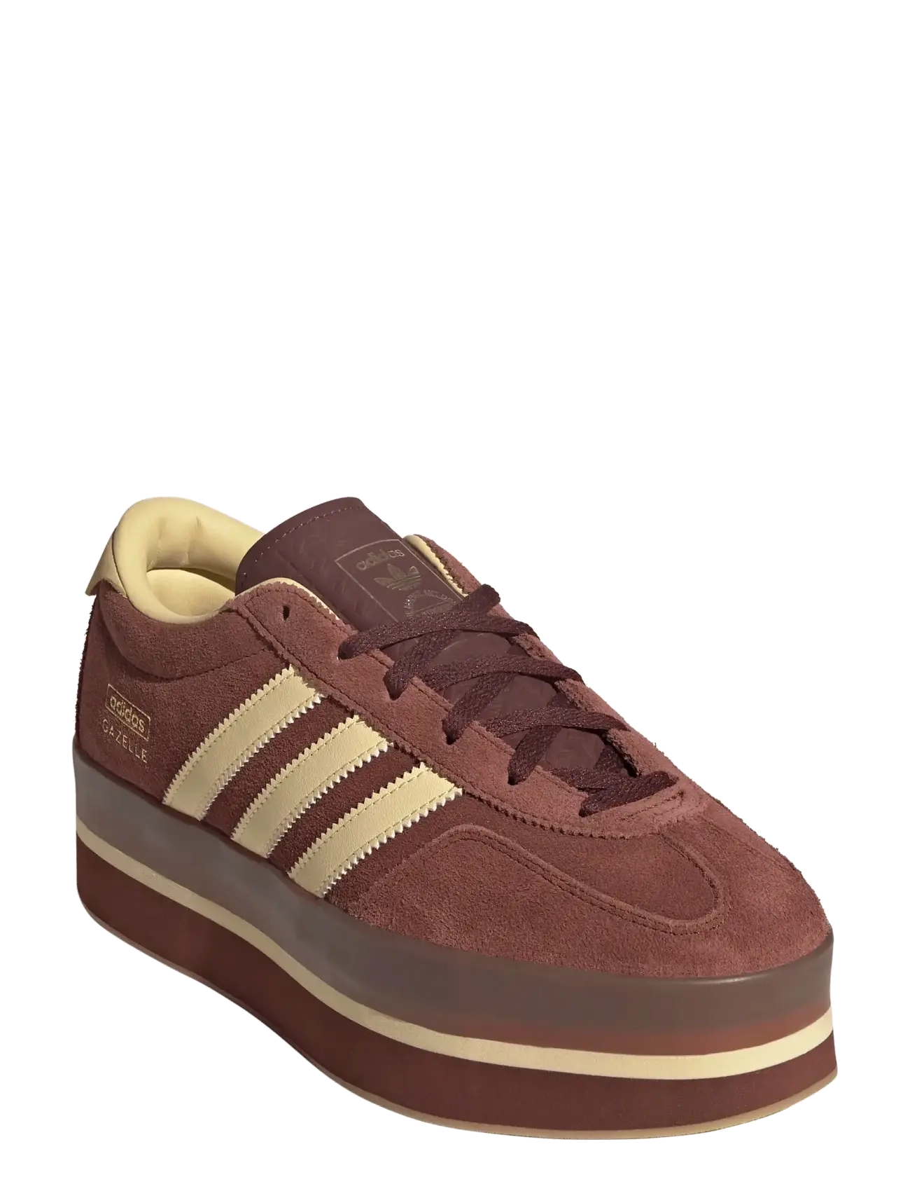 adidas Originals GAZELLE STACK W - Sneakers - FOXBRN/ORGTIN/GUM3 / brown