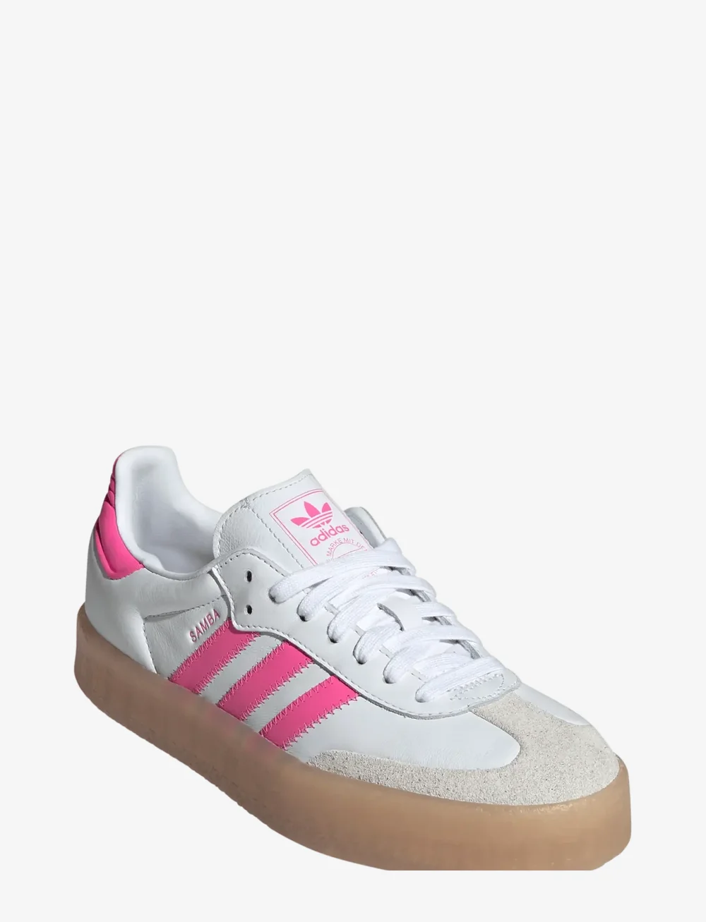 adidas Originals - SAMBAE W - lágir strigaskór - ftwwht/owhite/lucpnk - 0