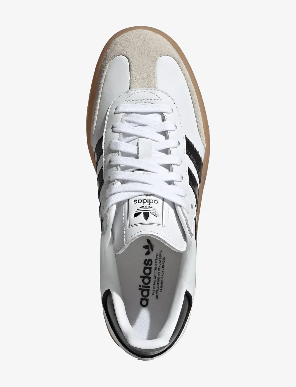 adidas Originals - SAMBAE W - låga sneakers - cblack/cblack/gum3 - 4