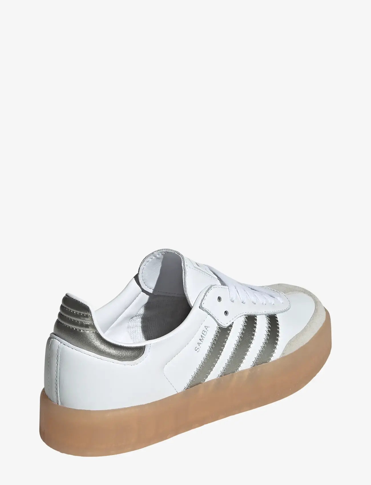 adidas Originals - SAMBAE W - låga sneakers - ftwwht/silvmt/gum3 - 3