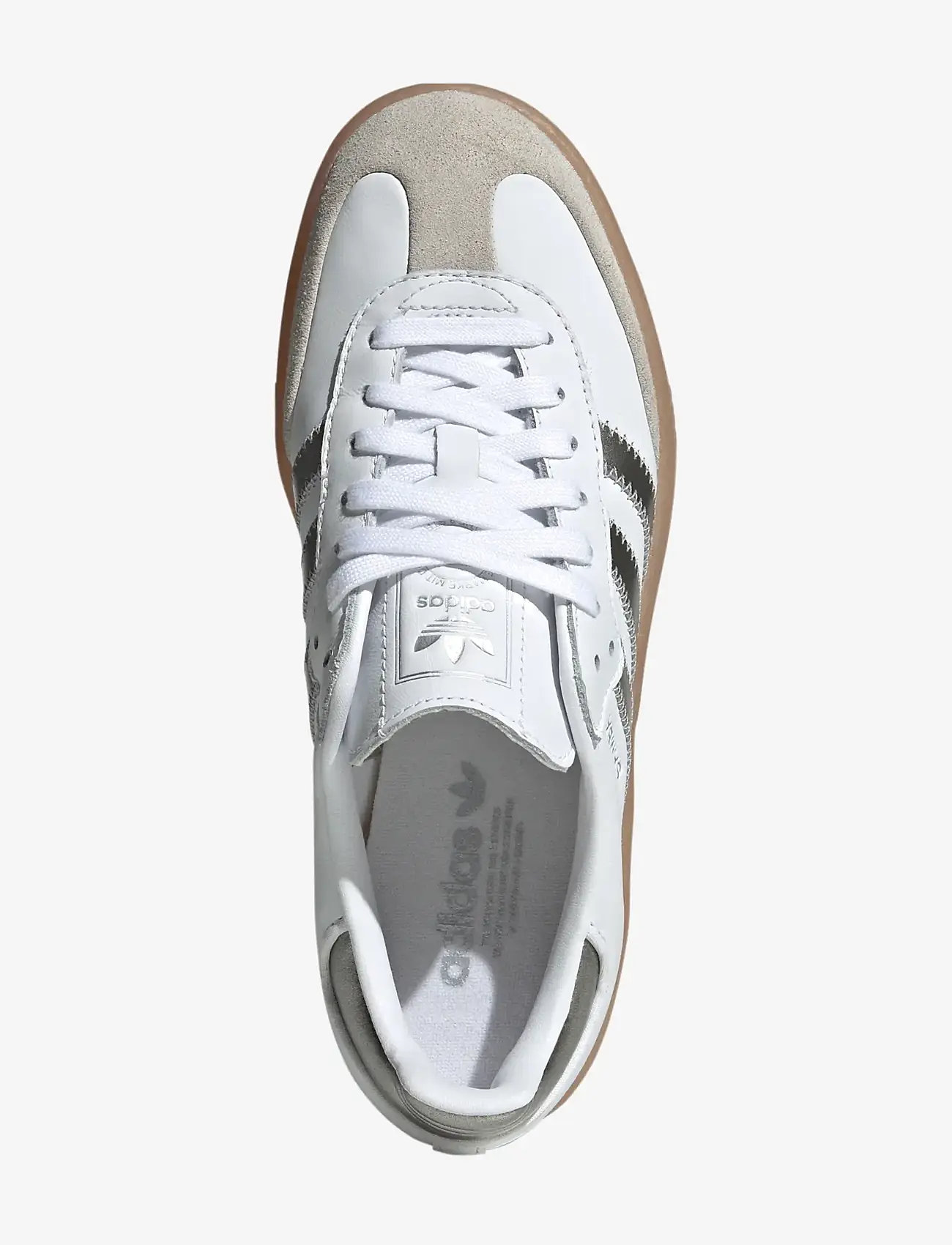 adidas Originals - SAMBAE W - låga sneakers - ftwwht/silvmt/gum3 - 4