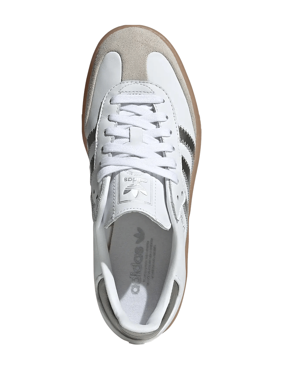 adidas Originals - SAMBAE W - matalavartiset tennarit - ftwwht/silvmt/gum3 - 4