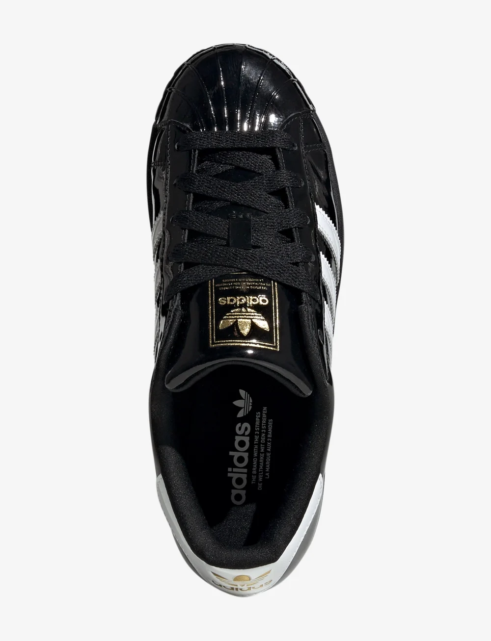 adidas Originals - SUPERSTAR II W - låga sneakers - cblack/ftwwht/goldmt - 4