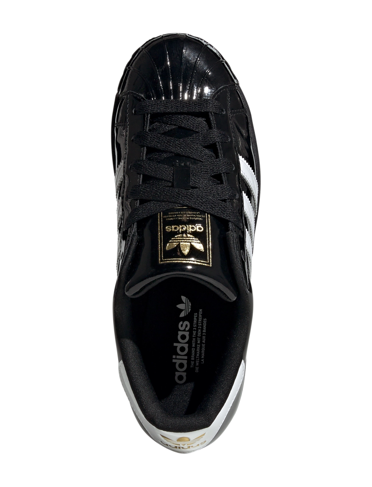 adidas Originals - SUPERSTAR II W - lave sneakers - cblack/ftwwht/goldmt - 4