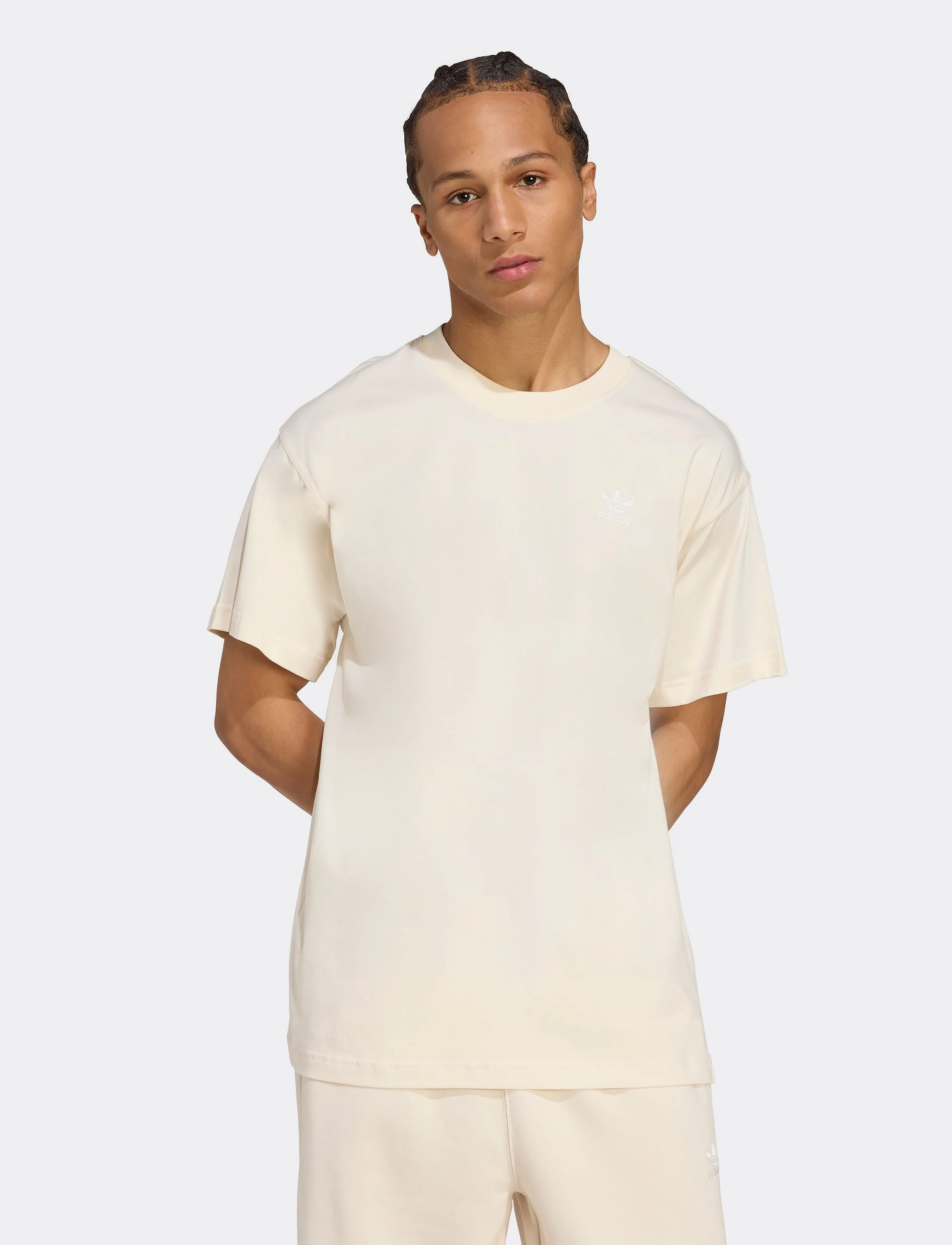 adidas Originals ESS OS TEE - T-shirts - WONWHI / cream