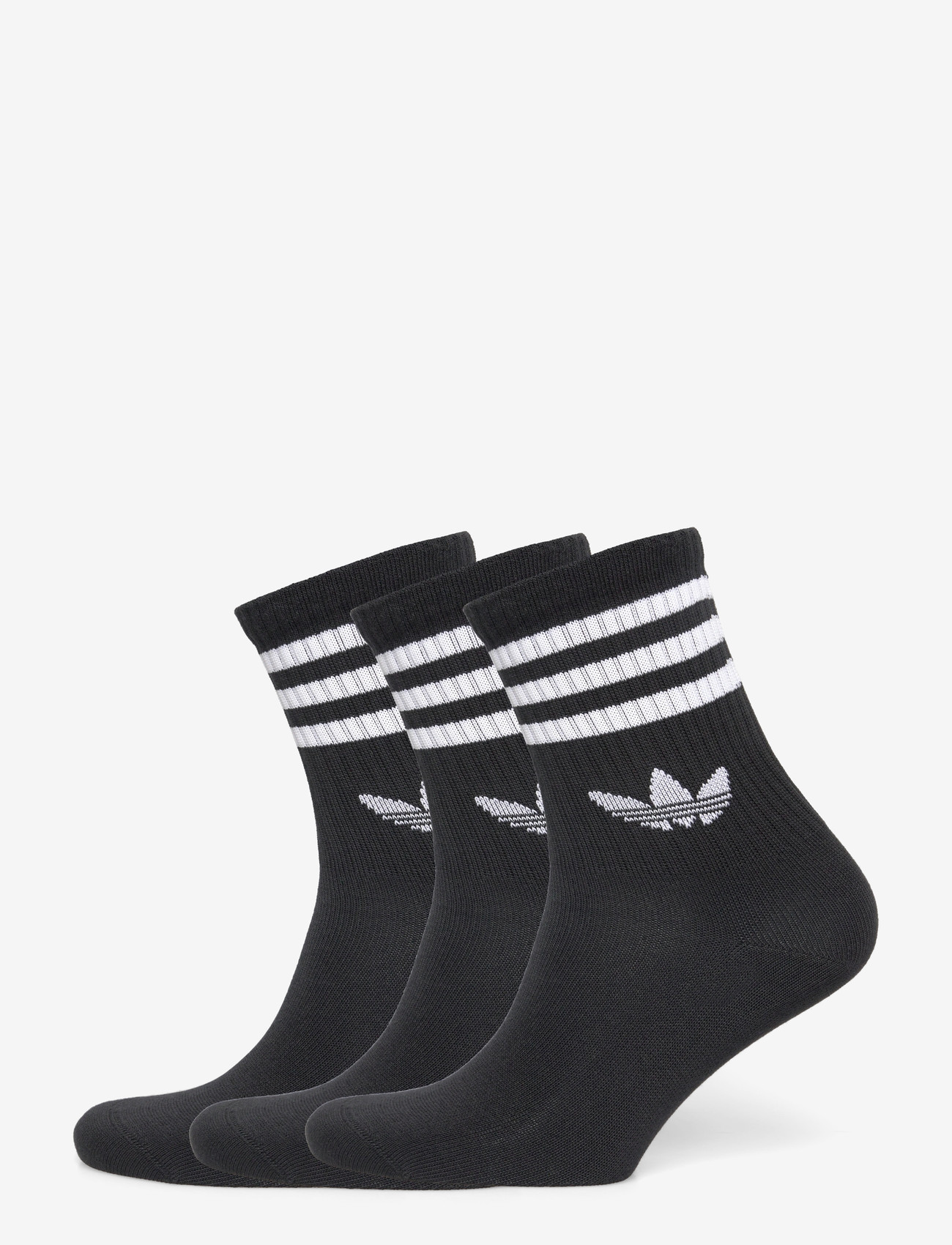 adidas Originals - 3S CREW S 3P - träningsstrumpor - black/black/black - 0