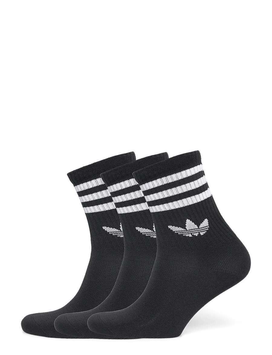 adidas Originals - 3S CREW S 3P - sportstrømper - black/black/black - 0