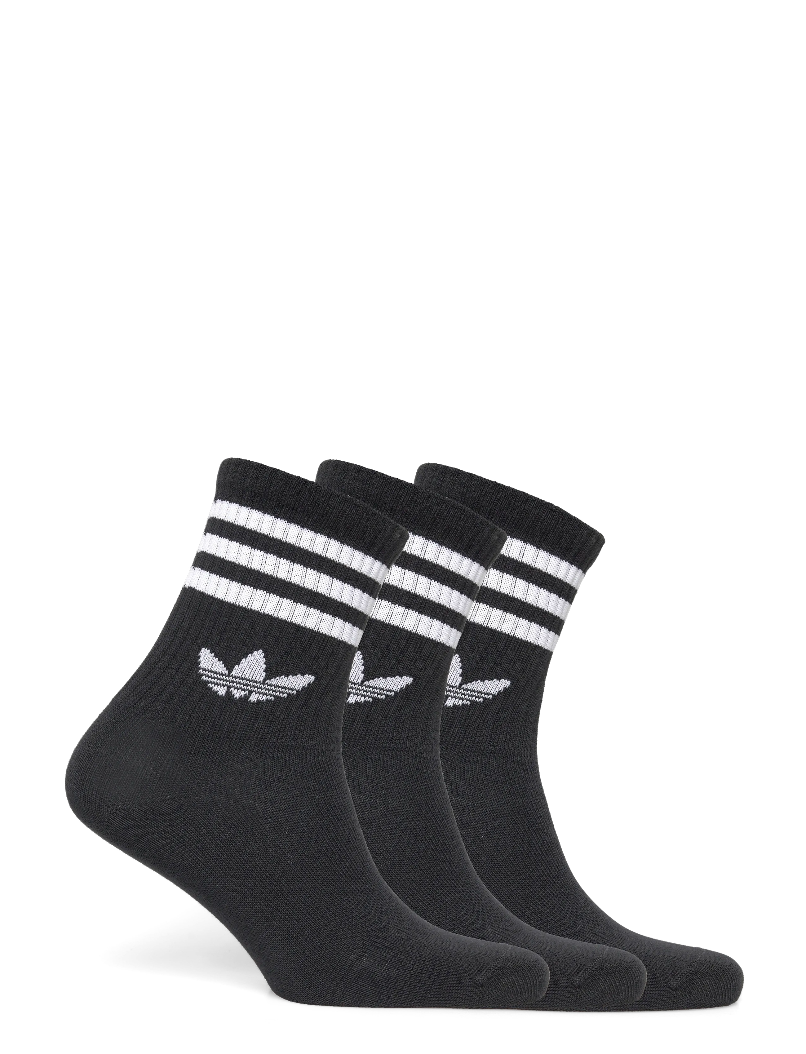 adidas Originals - 3S CREW S 3P - sportstrømper - black/black/black - 4