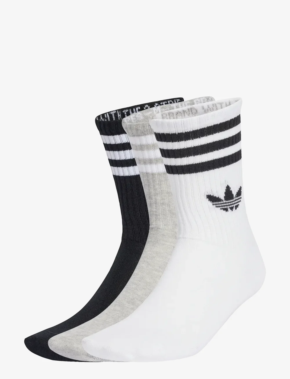 adidas Originals - 3S CREW S 3P - sportstrømper - white/mgreyh/black - 0