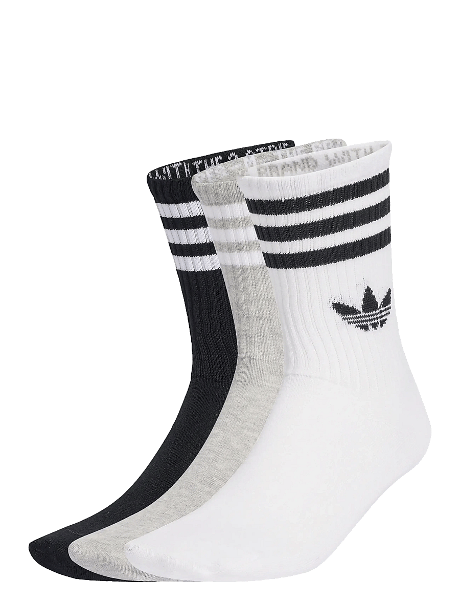 adidas Originals - 3S CREW S 3P - sportstrømper - white/mgreyh/black - 0