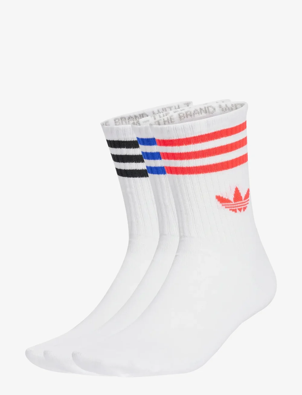 adidas Originals - 3S CREW S 3P - spordisokid - white/lucred/lucblu - 0