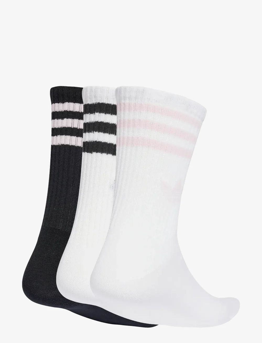 adidas Originals - 3S CREW S 3P - spordisokid - white/black/clpink - 1