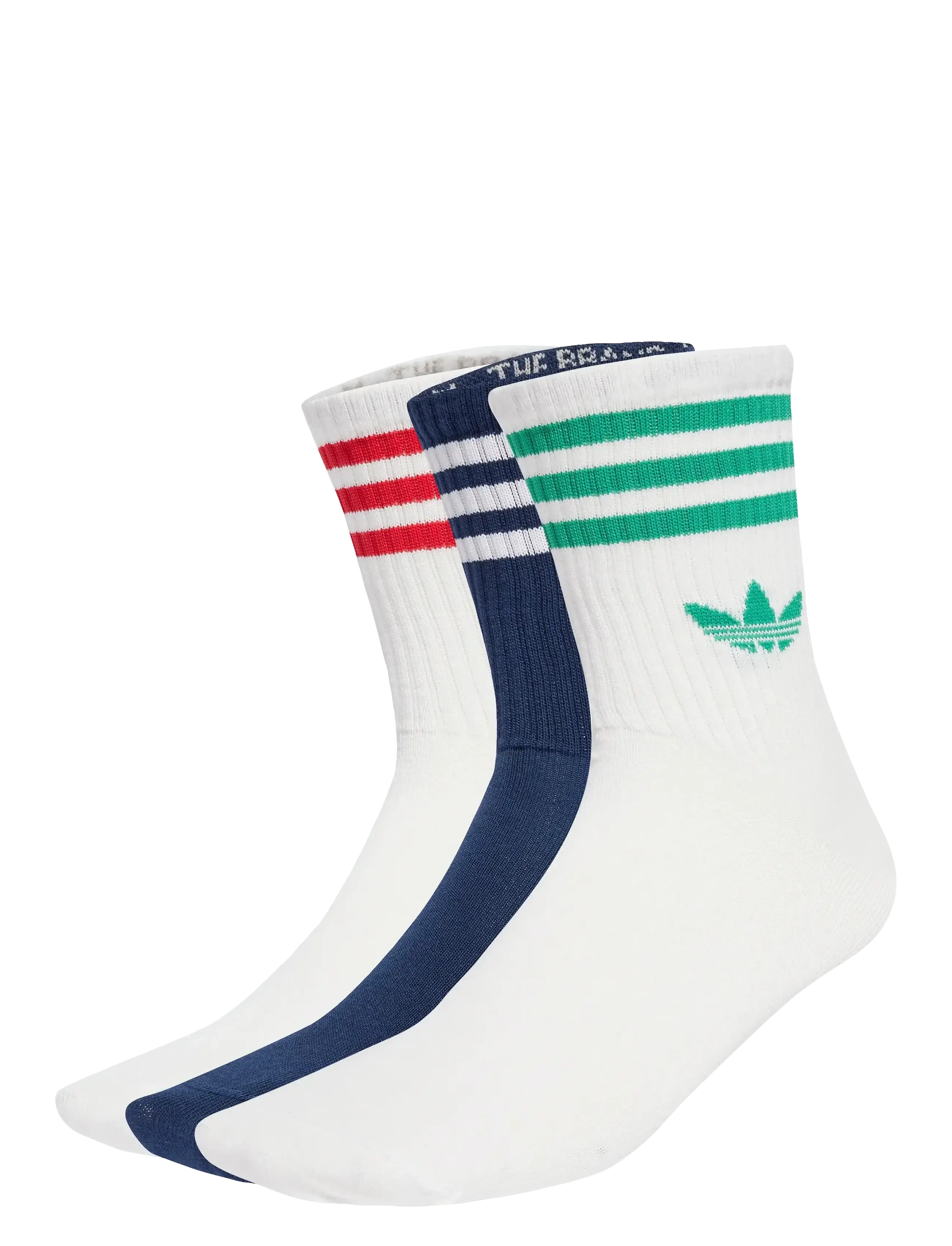 adidas Originals 3S CREW S 3P - Undertøj - WHITE/NINDIG/WHITE / white