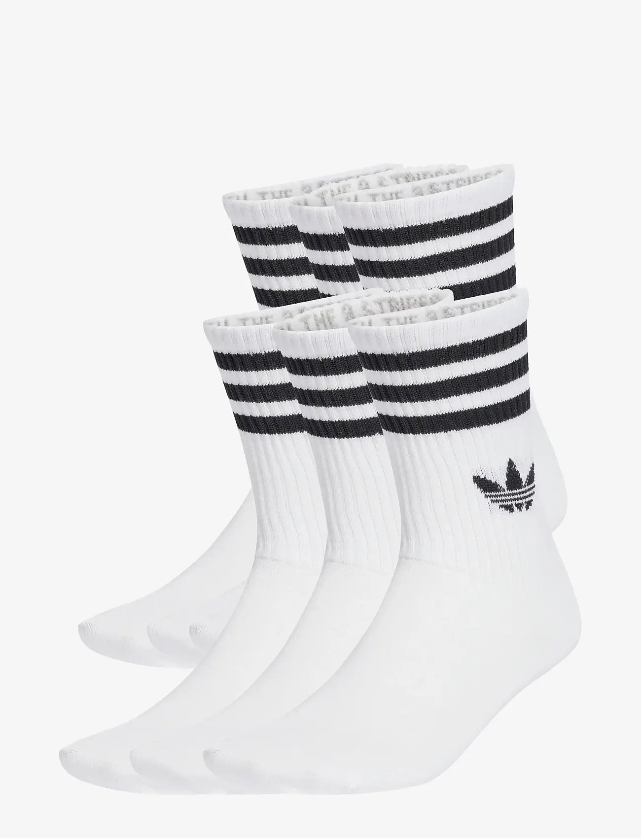 adidas Originals - 3S CREW S 6P - sport socks - white - 0