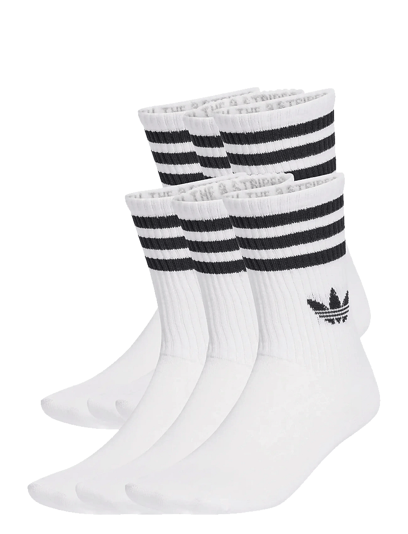 adidas Originals - 3S CREW S 6P - sport socks - white - 0