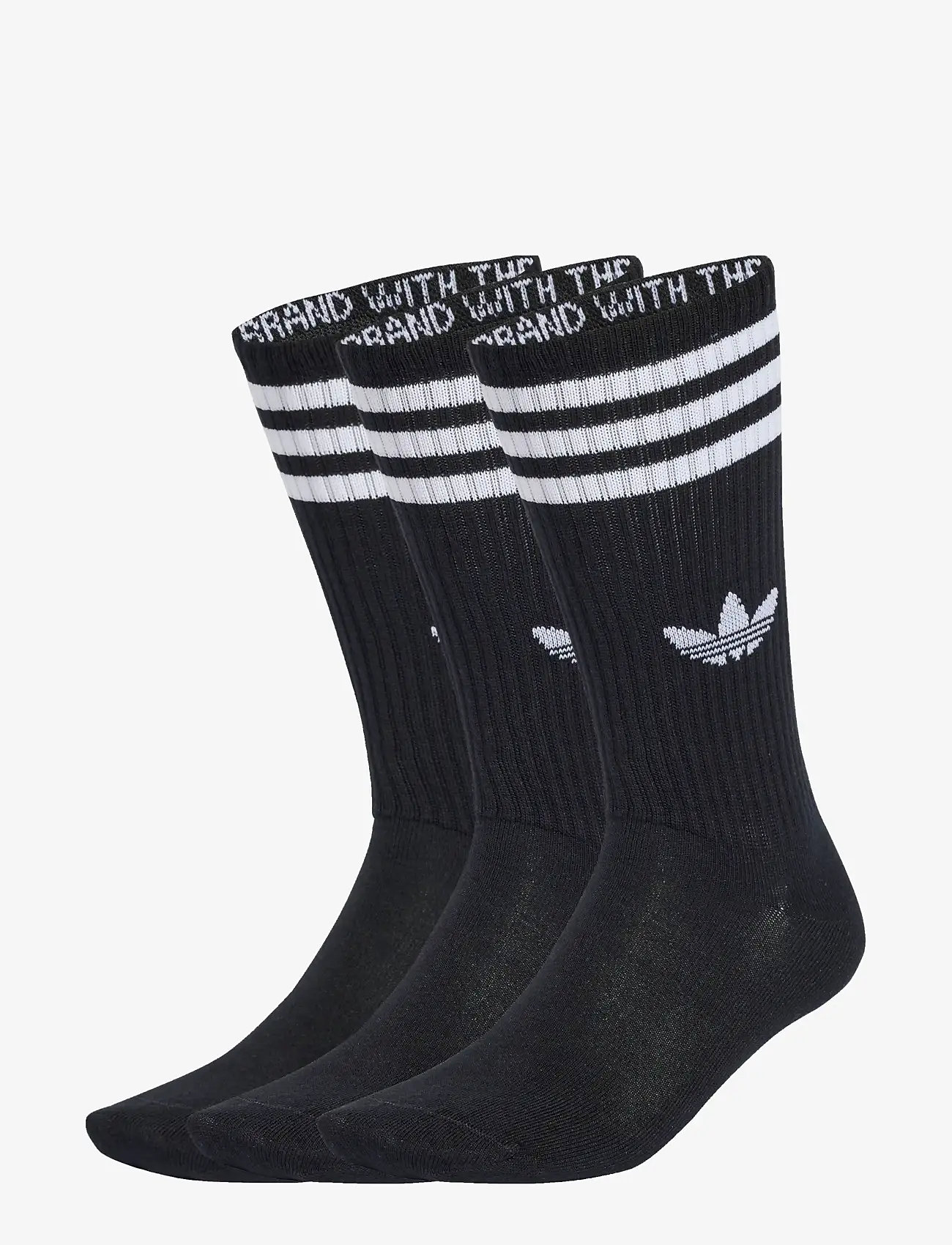 adidas Originals - 3S HIGH CR S 3P - träningsstrumpor - black/black/black - 0