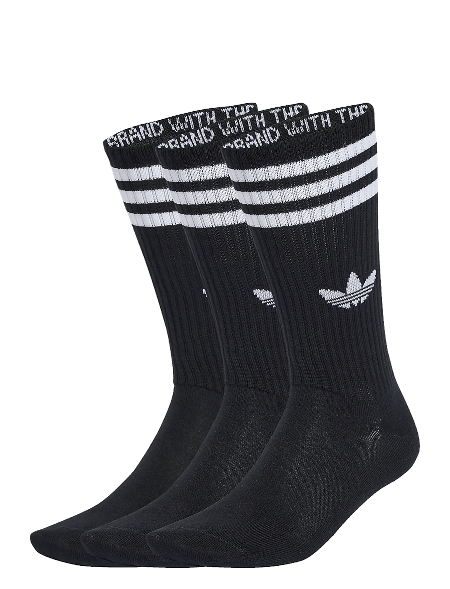 adidas Originals - 3S HIGH CR S 3P - träningsstrumpor - black/black/black - 0