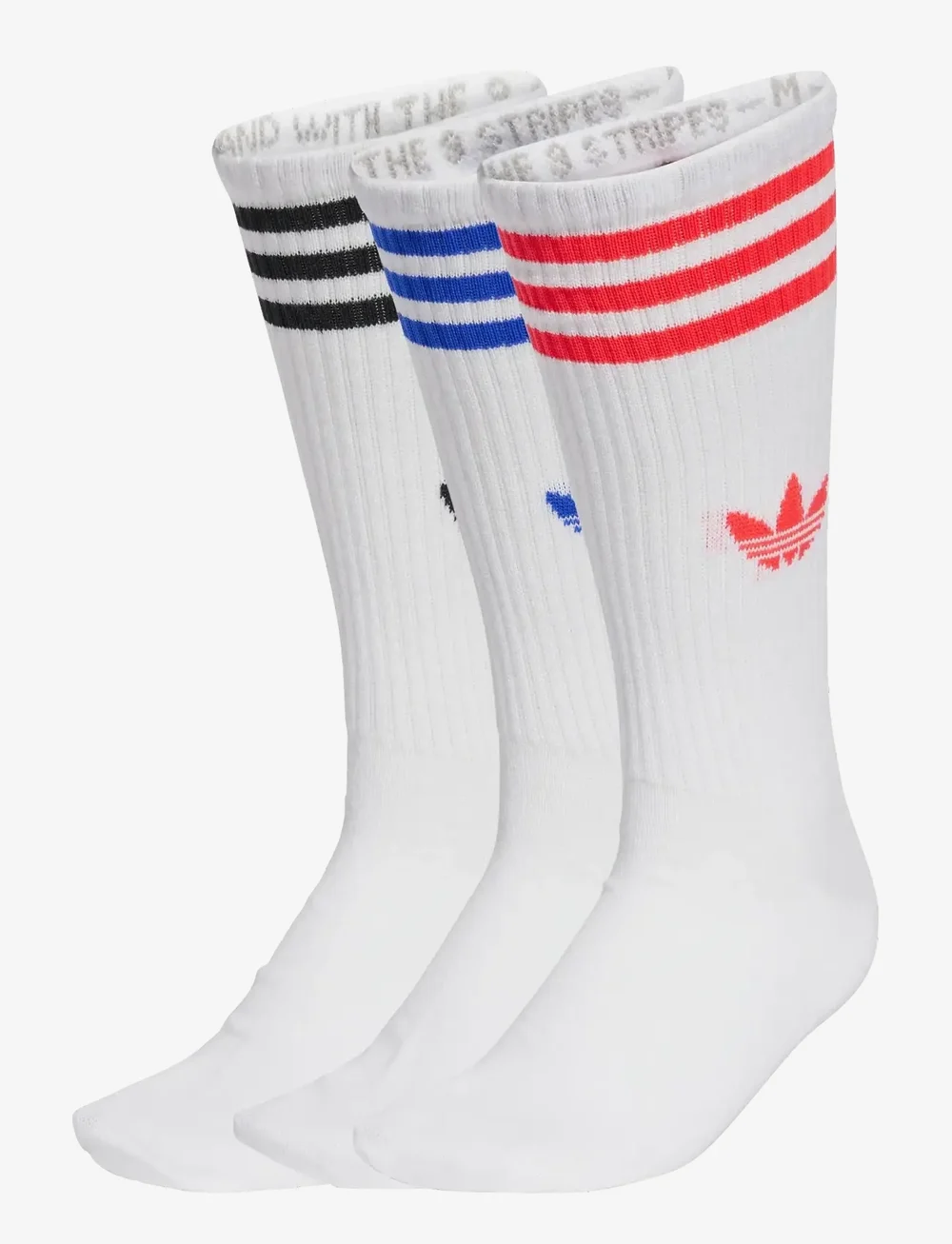 adidas Originals - 3S HIGH CR S 3P - träningsstrumpor - white/lucred/lucblu - 0