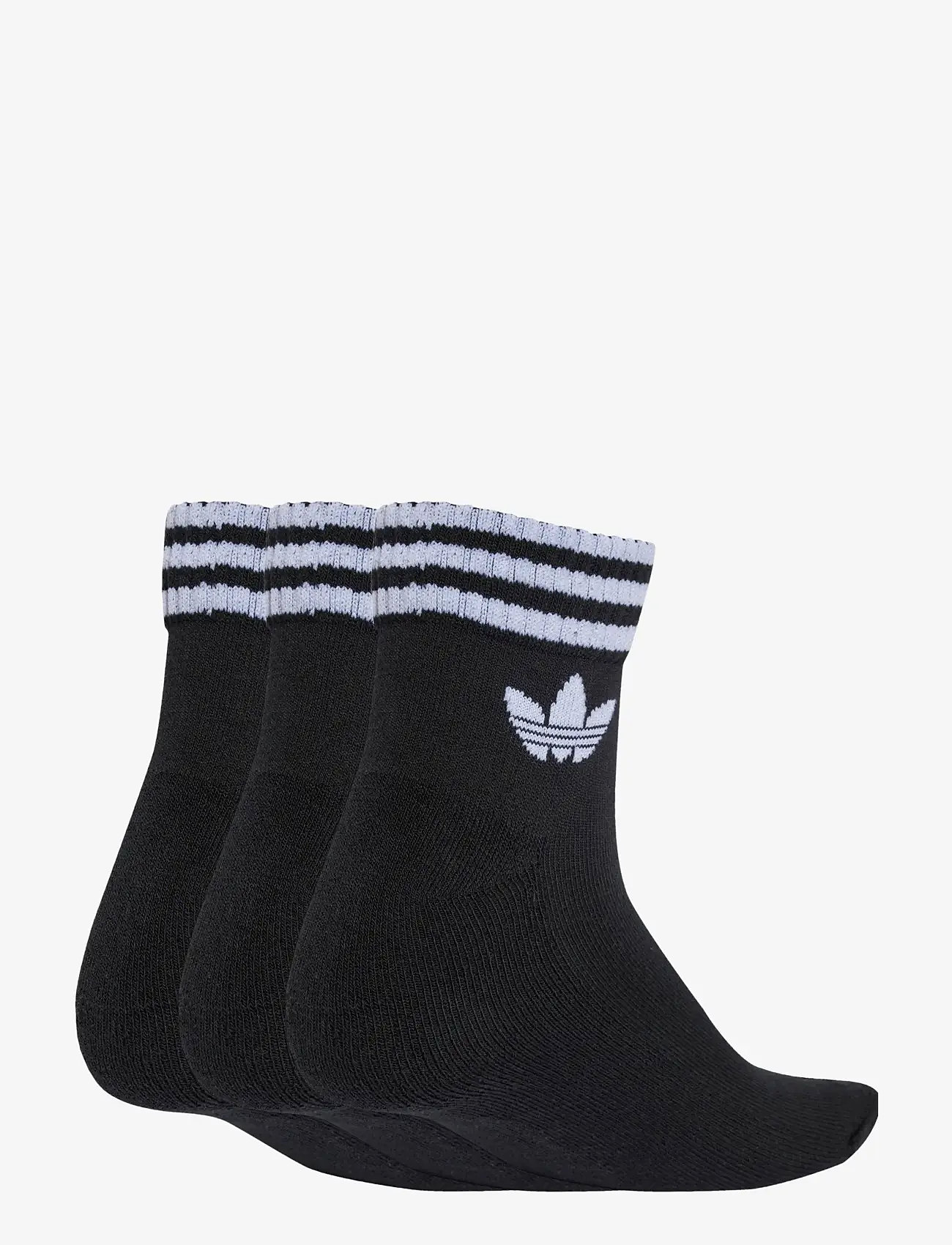 adidas Originals - 3S ANKLE S 3P - sportstrømper - black/black/black - 1