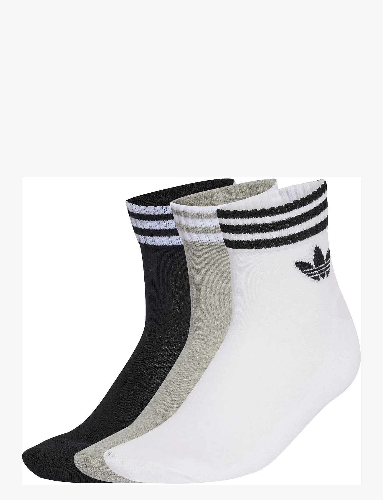 adidas Originals - 3S ANKLE S 3P - treningssokker - white/mgreyh/black - 0