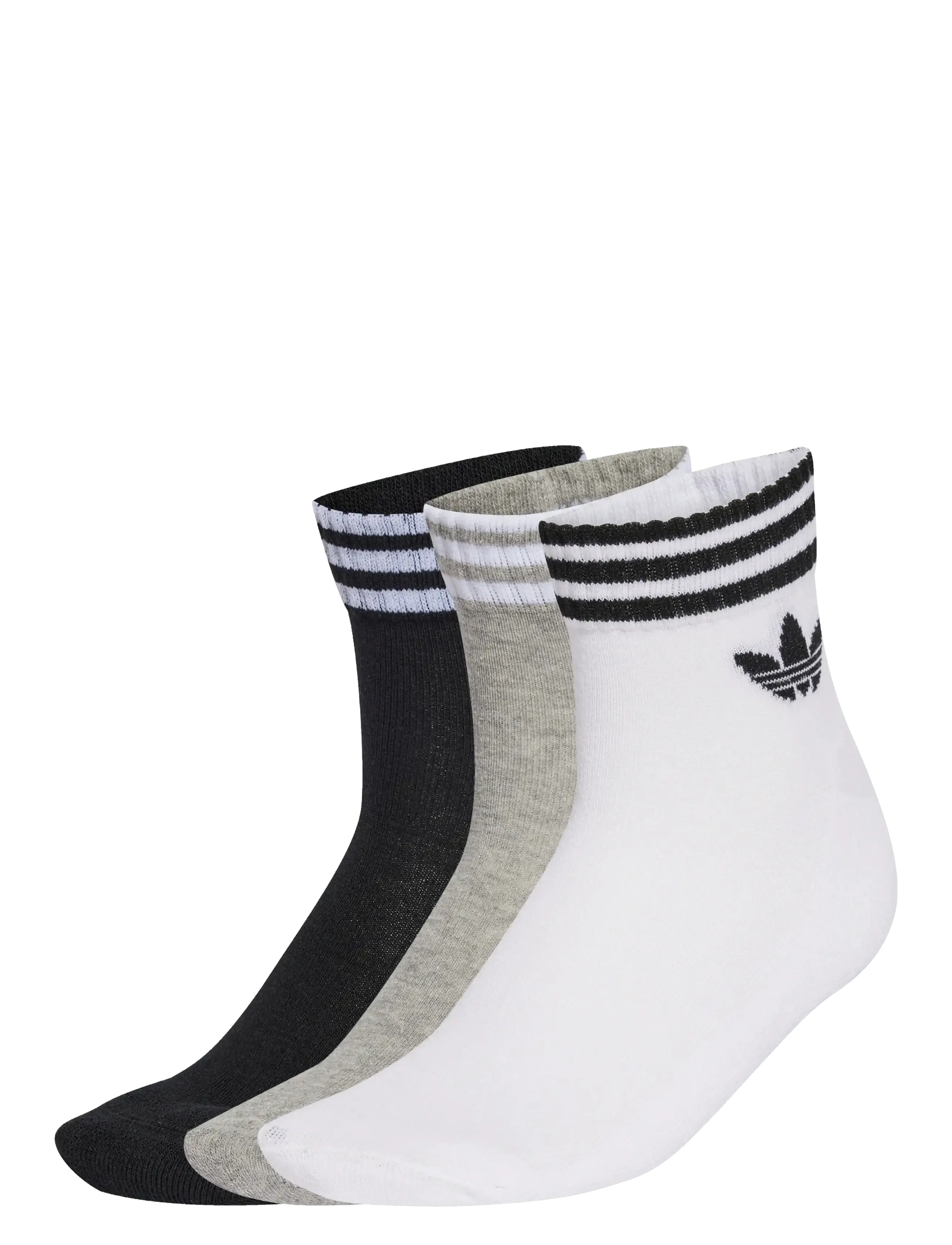 adidas Originals 3S ANKLE S 3P - adidas - WHITE/MGREYH/BLACK / multi