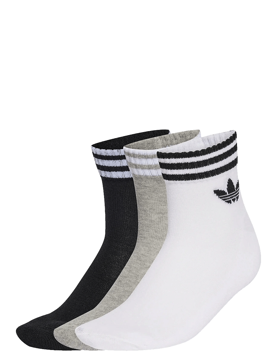 adidas Originals - 3S ANKLE S 3P - strümpfe - white/mgreyh/black - 0
