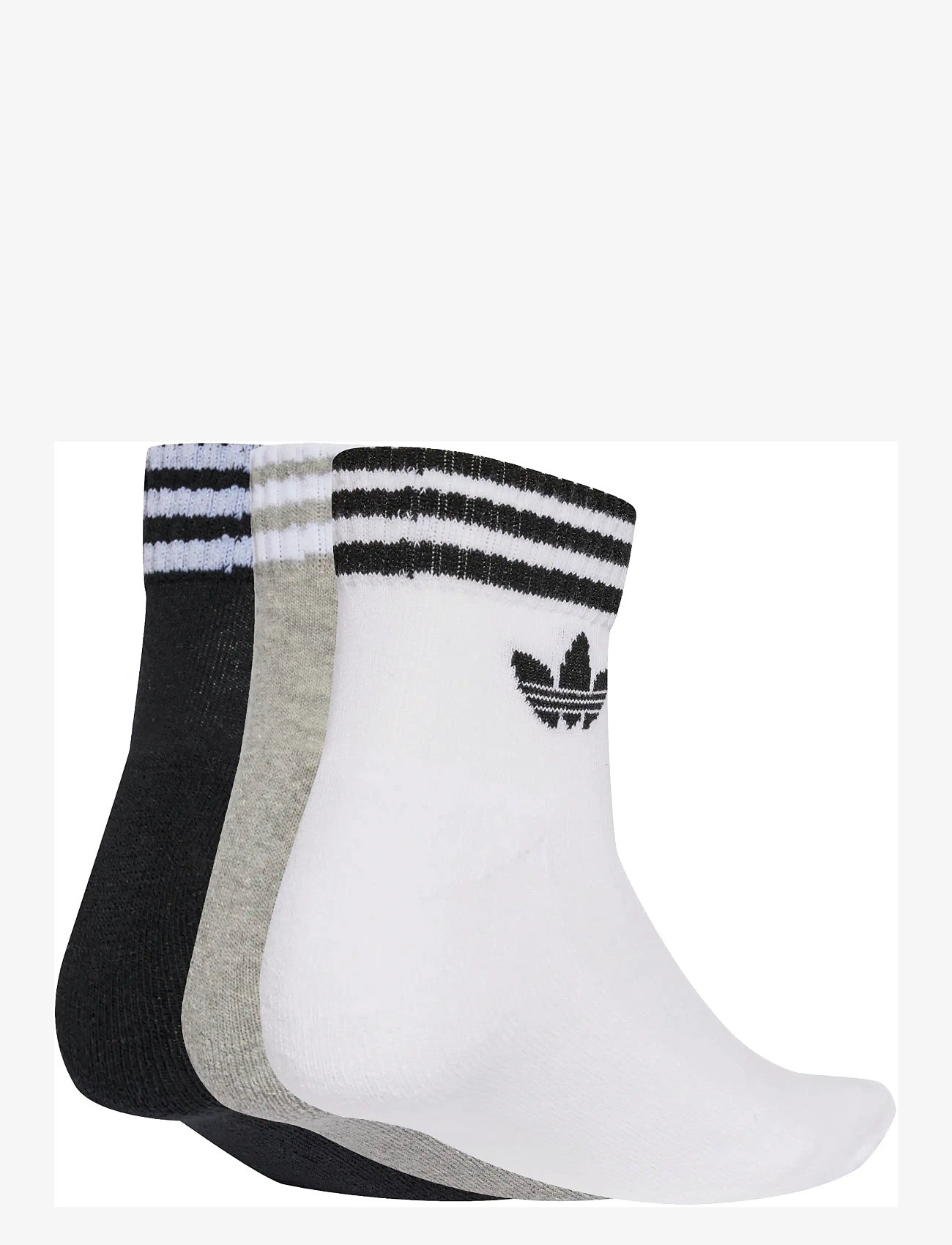 adidas Originals - 3S ANKLE S 3P - treningssokker - white/mgreyh/black - 1
