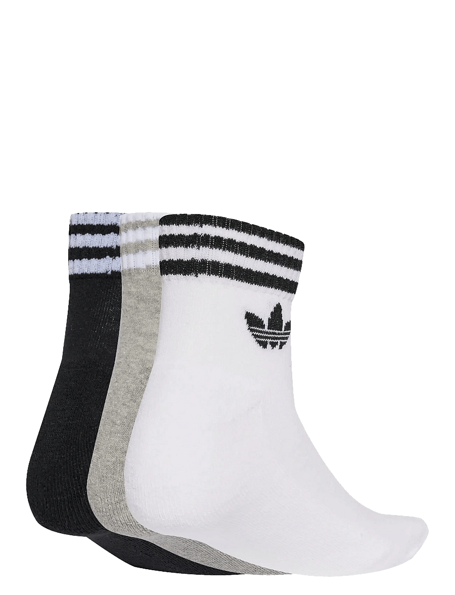 adidas Originals - 3S ANKLE S 3P - strümpfe - white/mgreyh/black - 1