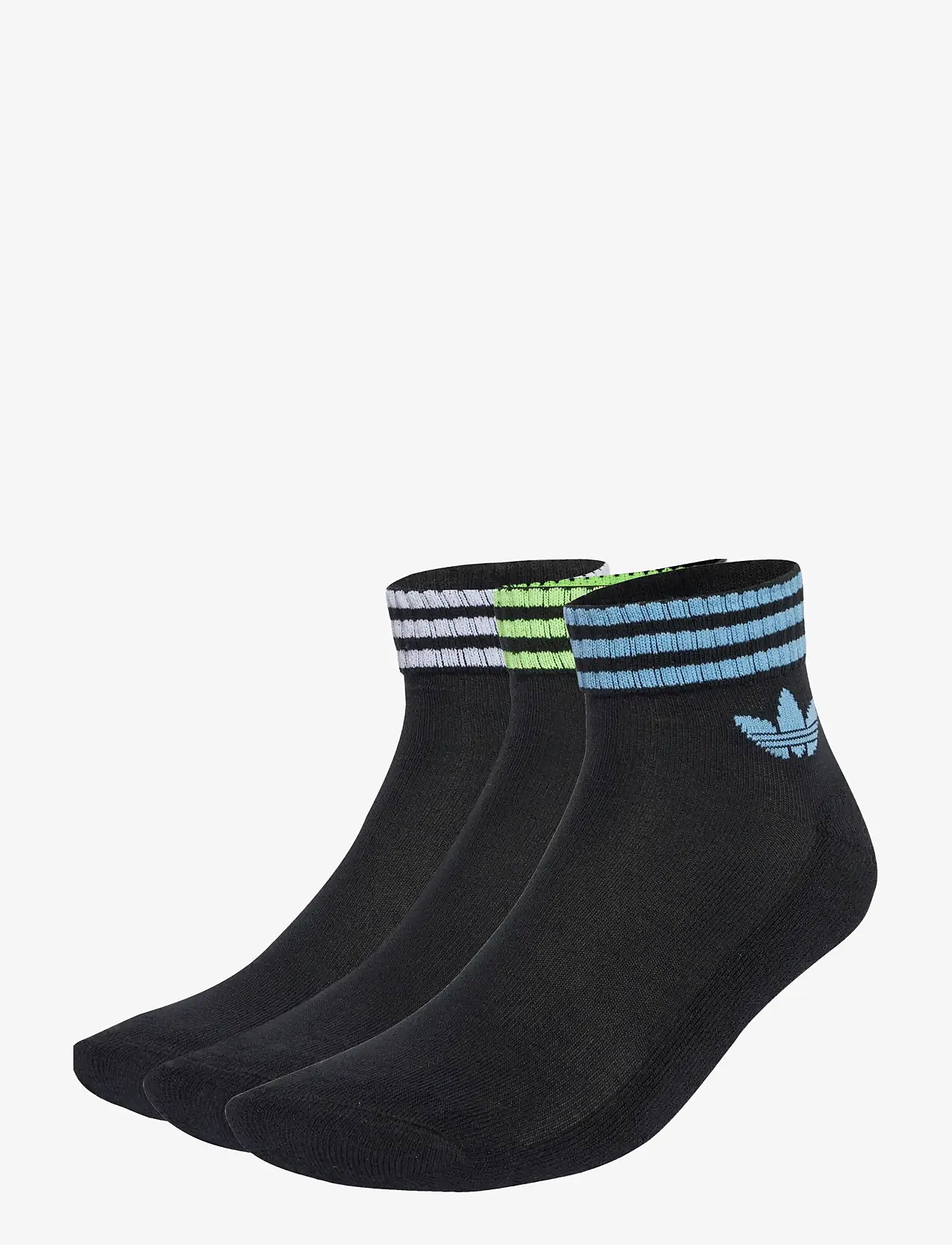 adidas Originals - 3S ANKLE S 3P - träningsstrumpor - black/ashblu/siggnr - 0